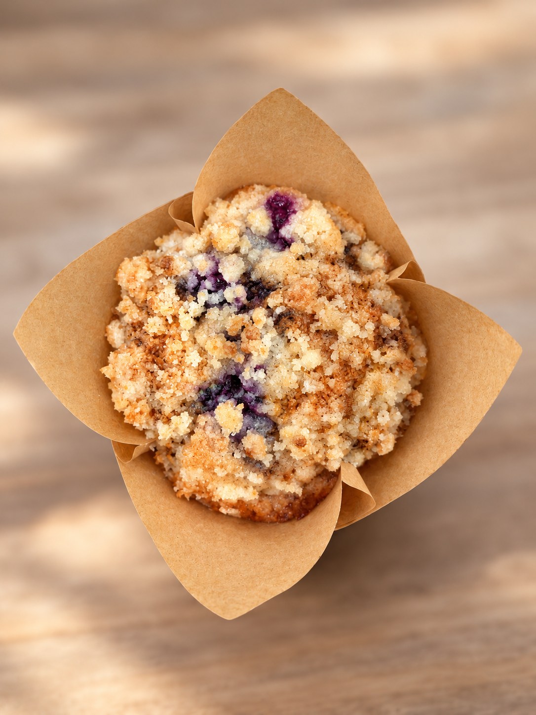 Sourdough Blueberry Muffins